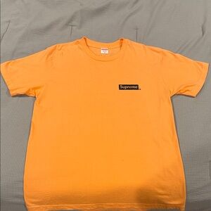 Supreme Spiral Tee Peach Orange Short Sleeve Tee SS21